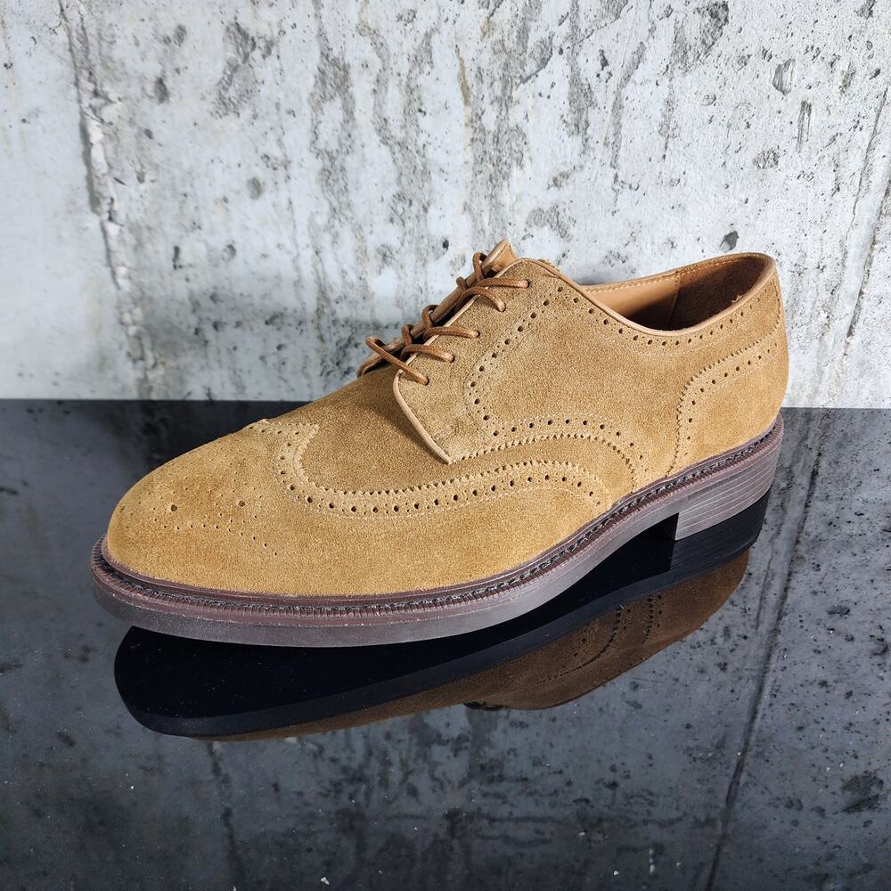 MSRP $198 Polo Ralph Lauren Asher Wingtip Men's Size 9 Suede Vibram Shoes